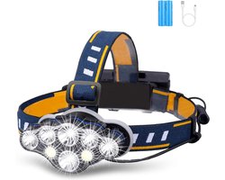 Vivid Green Militaire Hoofdlamp LED Oplaadbaar 18.000 Lumen - Koplamp - Hoofdlampje - Hoofdzaklamp - Hoofdlampen - Outdoor & Indoor - Camping Vivid Green Militaire Hoofdlamp LED Oplaadbaar 18.000 Lumen - Koplamp - Hoofdlampje - Hoofdzaklamp - Hoofdlampen - Outdoor & Indoor - Camping