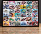 Sneakers schilderij (reproductie) 71x51cm