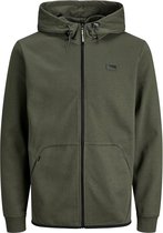 Jack & Jones Zip Hoodie Forest Night (Maat: 6XL)