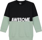 KMDB Sweater Awesome  Jongens Wit - Maat 116