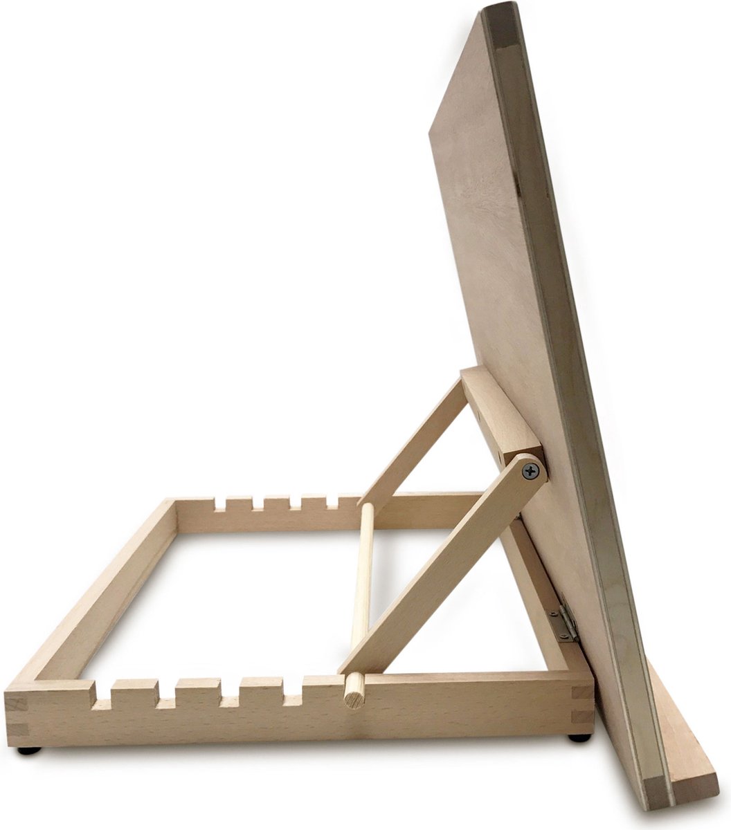 Zieler Workstation A3 Formaat - Houten Tekentafel - Tekenbord - 5 Standen - voor Volwassenen en Kinderen - Lessenaar - Tafelezel met Werkblad van 317 x 450 mm - Schildersezel — afbeelding 4