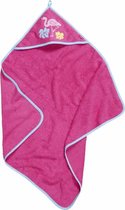 Bol.com Playshoes - Badhanddoek met capuchon voor baby's - Flamingo - Roze - maat 75x75cm aanbieding