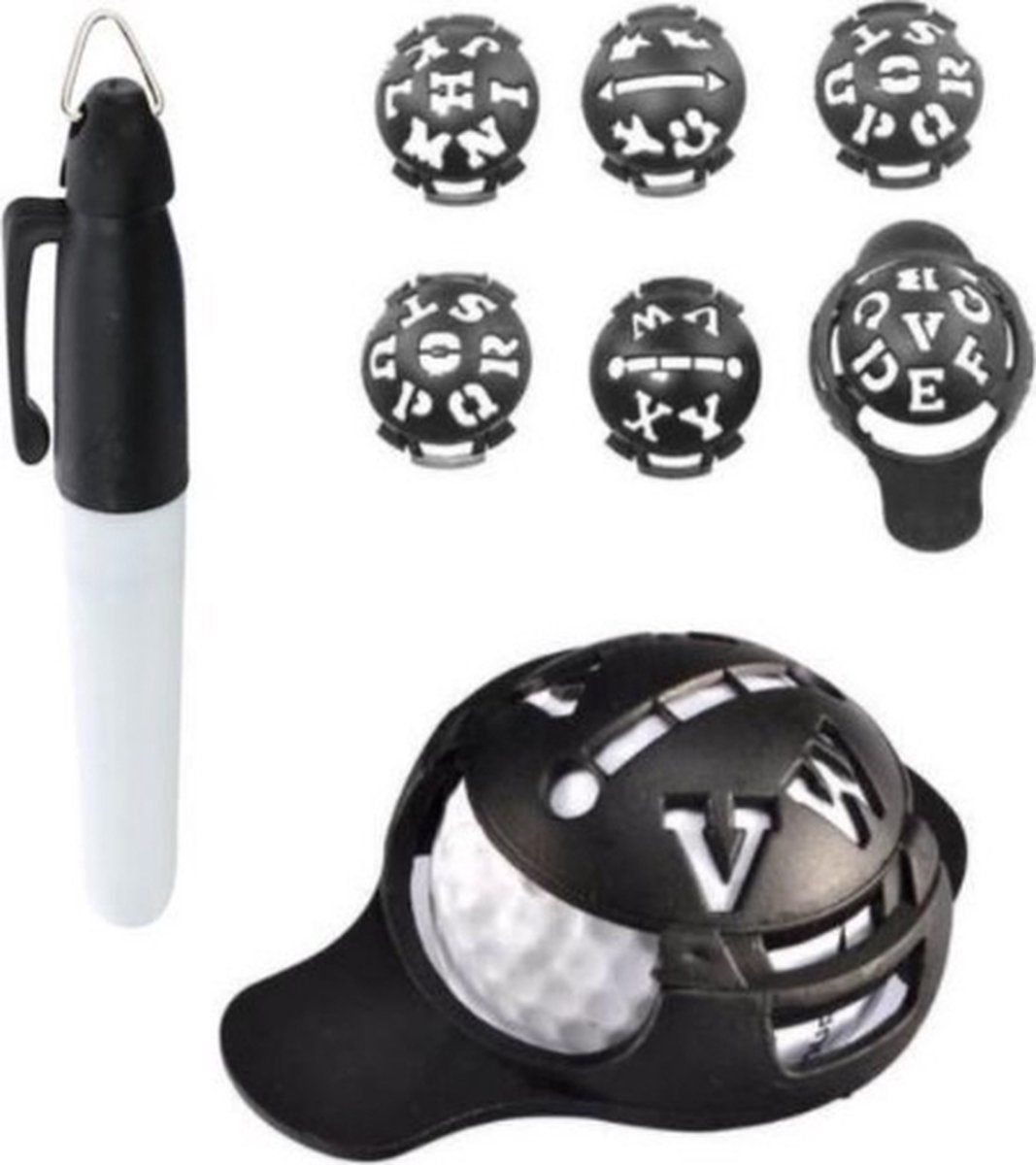 Jobber Golf Accessoires – Golfbal marker – Stift - Markeren - Figuren