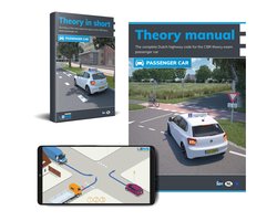 Omslag van Auto Theorieboek Engels met Samenvatting en Apps – English Car Theory Book for CBR Dutch exam with Summary