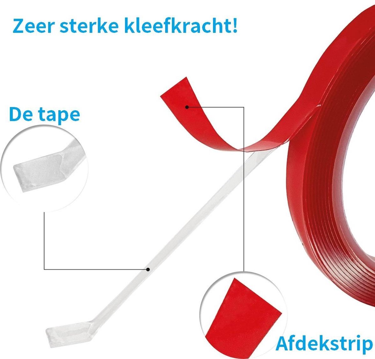 Dubbelzijdig Tape Dubbelzijdig Plakband Extra Sterk 350KG / M2