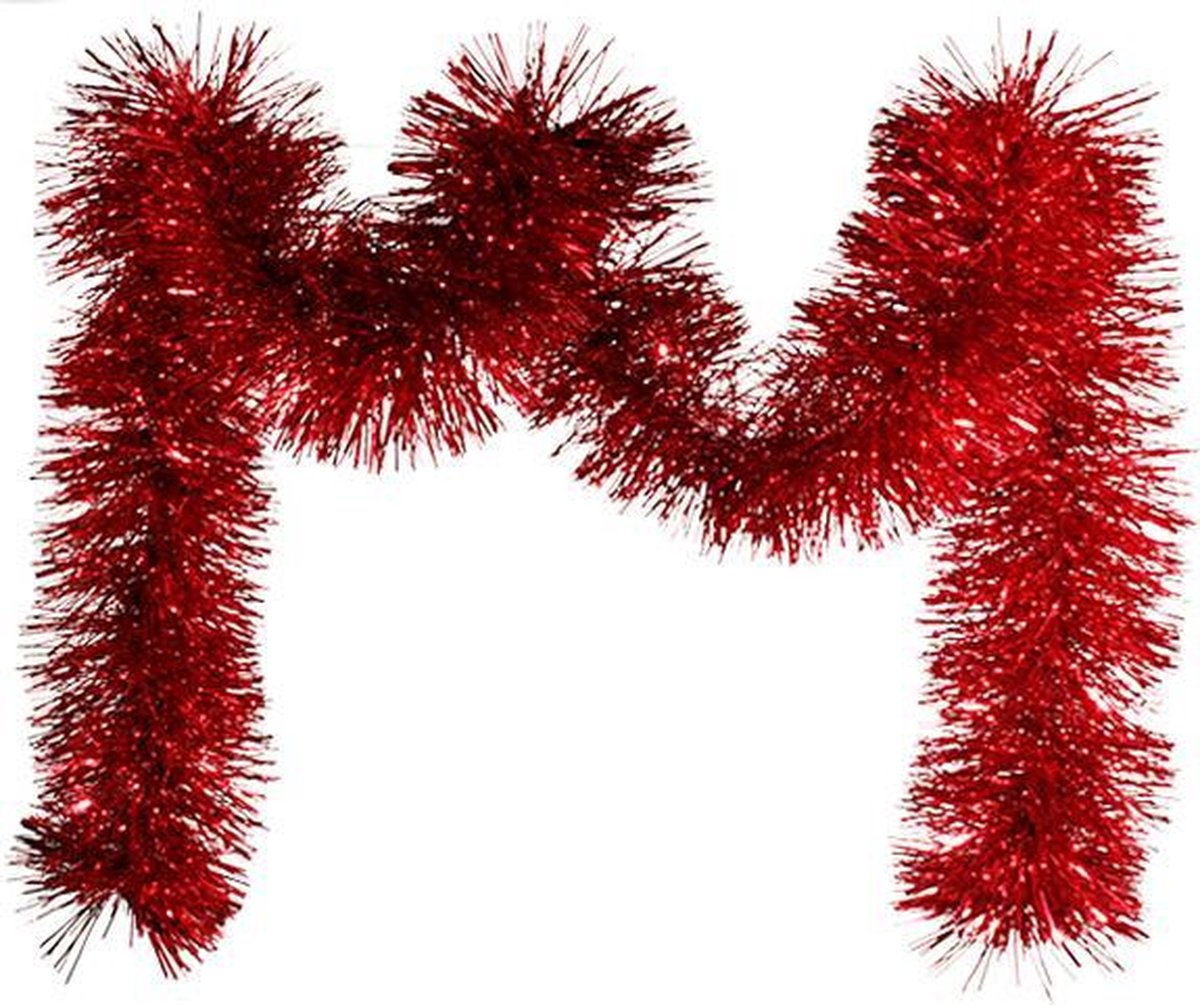 Kerstkrans 2m L.15cm - Plastic - Rood - Rouge - SILUMEN
