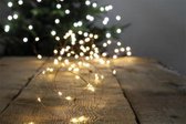Led verlichting 100 Leds - 10 Meter - Koperen 100 LED Binnen & Buiten kerstslinger met BATTERIJEN - FEESTELIJKE LICHTEN EN KERSTMIS