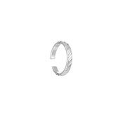 Ring Patroon -  michelle Bijou - Ring - Zilver -  Stailnless Steel - One size