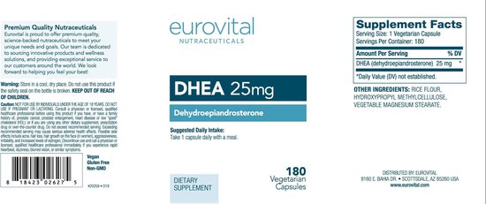 Eurovital DHEA 25 mg 180 veg.caps