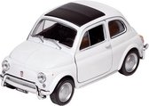 Metalen Fiat Nuova 500: 10,8 cm Wit