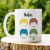 The Beatles Colorful- Customized mokken en bekers - mokken met tekst - mokken - bekers - cadeautje - cadeau voor vrouw - cadeau vor man - keramiek servies - cadeautje voor haar - cadeautje vo