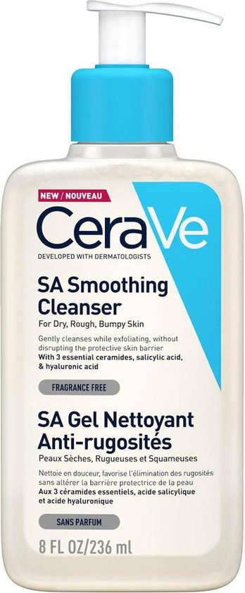 CeraVe Smoothing Cleanser 236ml SA Gel - gezichtsreiniger - gezichtsverzorging -