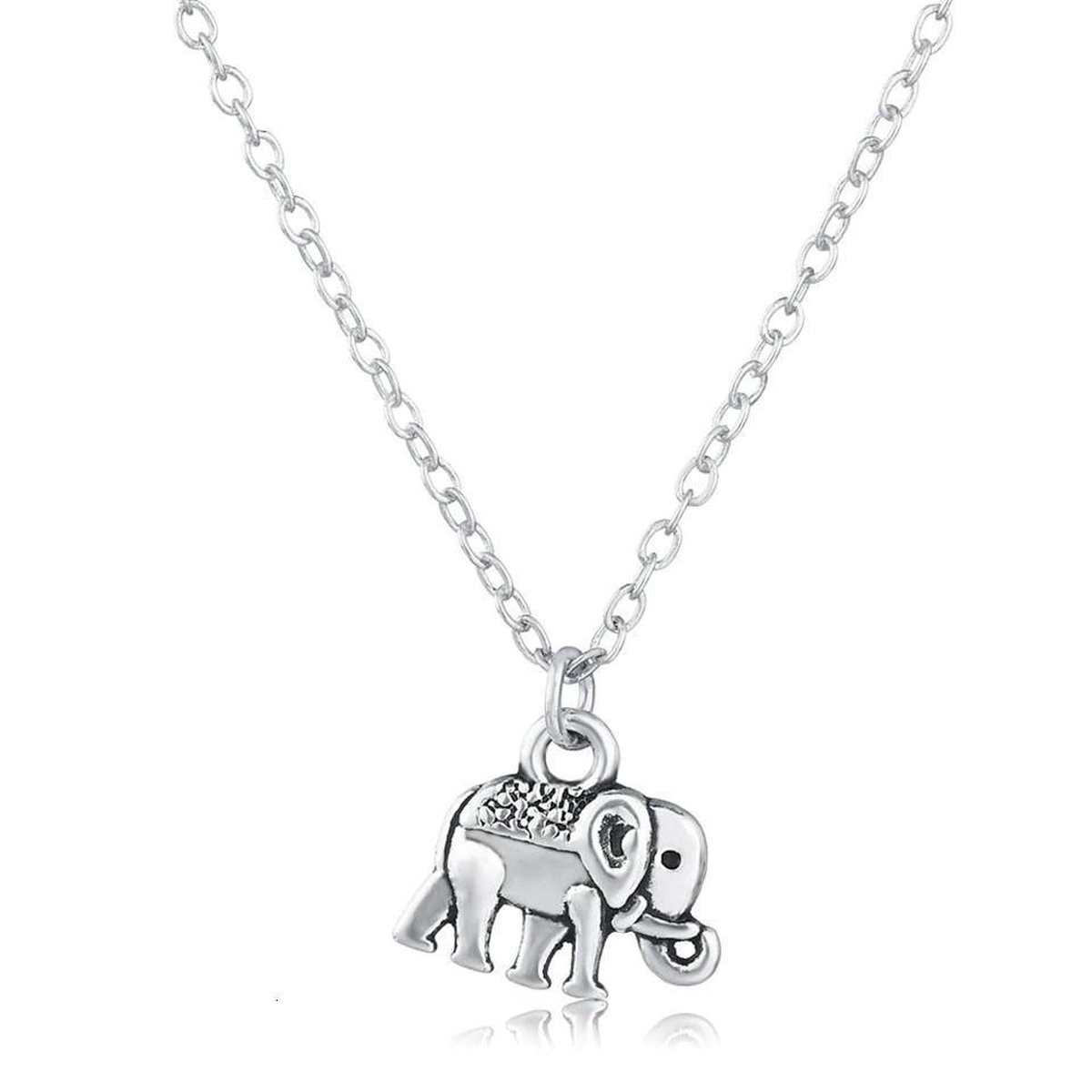 GoedeDoelen.Shop | Ketting little Ollie | Olifanten Ketting | Statement Ketting | Dieren Sieraad | Olifant | Dierenwelzijn | Cadeautje | Wellness-House