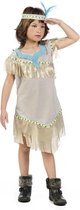 Limit - Indiaan Kostuum - Indiaan Gouden Horizon - Meisje - goud - Maat 122 - Carnavalskleding - Verkleedkleding