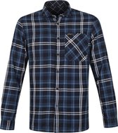 PME Legend Overhemd Yarn Dyed Ruit Donkerblauw - maat XL