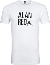 Alan Red Mike T-shirt Logo Wit - maat M