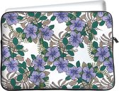 iPad Mini 6 Hoes (2021) - Tablet Sleeve - Purple Flowers - Designed by Cazy