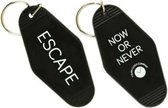 sleutelhanger Now or Never zwart