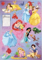 stickervel prinses junior 21 x 30 cm papier paars 2 stuks