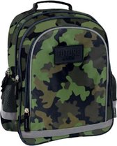 rugzak jongens 19 liter polyester legergroen