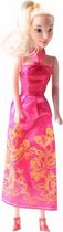 prinsessenpop meisjes 28 cm fuchsia