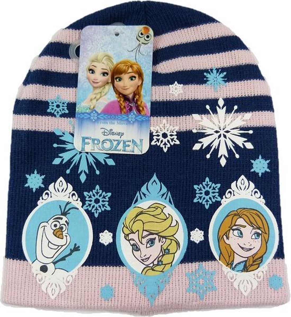 Disney Frozen Kinder Muts Blauw/Roze - Maat 52