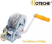 Hoteche 680000 - Katrol 600lbs(270kg) - Handlier met een positieve rem