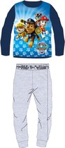 Paw Patrol fleece pyjama - blauw/grijs - maat 104