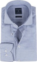 Profuomo Originale Overhemd Ruit Dobby Donkerblauw - maat 38