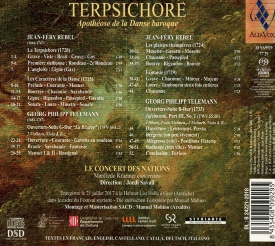Le Concert Des Nations Jordi Savall - Terpsichore - Apotheosis Of Baroque (Super Audio CD) - le Concert Des Nations Jordi Savall