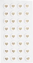 stickers hartjes goud 14 x 2 mm 32 stuks