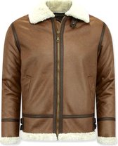 Lammy Coat - Shearling jacket - Bruin