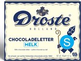 Droste Chocoladeletter Melk - Letter S - 8 x 135 gram