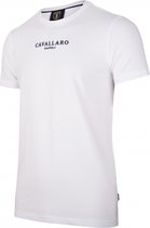 Cavallaro Napoli - Heren T-Shirt - Albaretto - Wit - Maat S