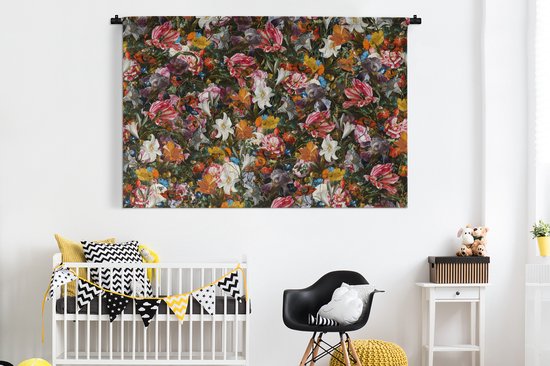Tapisserie - Toile Murale - Fleurs - Art - Oude Meesters - 180x120 cm - Tapisserie