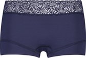 RJ Bodywear Pure Color Kant dames short - donkerblauw - Maat: 4XL