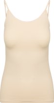 RJ Bodywear Pure Color dames spaghetti top (1-pack) - hemdje met smalle verstelbare bandjes - huid -  Maat: L
