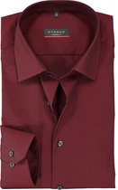 ETERNA overhemd modern fit - bordeaux rood - Strijkvrij - Boordmaat: 42