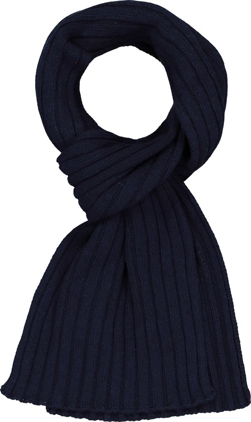 Profuomo heren sjaal - gebreid wolmengsel met kasjmier - donkerblauw -  Maat: One size | bol.com