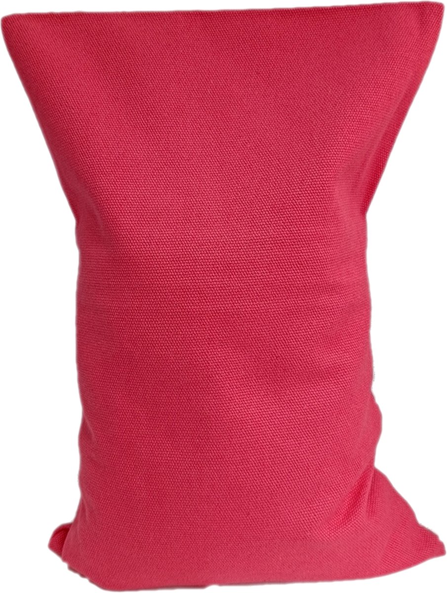 Goedkoopste Ecologisch Kersenpitkussen 30 x 20 cm (roze), voor soepele spieren en ontspanning - Warm Roze - wasbaar hoesje
