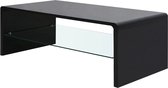 Salontafel hoogglans zwart 110x55x39 cm