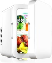 Happyment® Moderne mini koelkast 8L - Met Verwarm functie - Draagbaar - minibar - Koelkastje