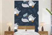 Behang babykamer - Fotobehang Vos - Design - Kinderen - Jongens - Meisjes - Baby - Breedte 170 cm x hoogte 260 cm - Kinderbehang