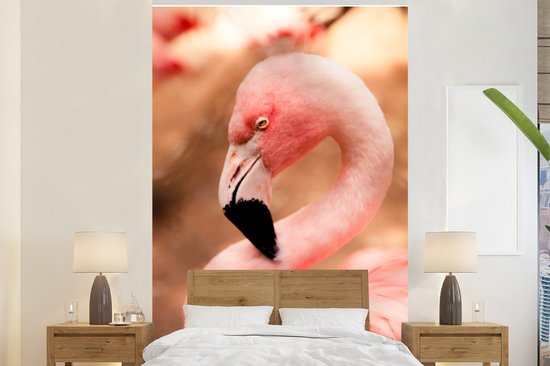 Papier peint - Papier peint photo - un Flamant rose - Largeur 145 cm x hauteur 220 cm