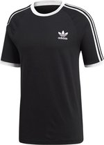 adidas Originals 3-Stripes Tee T-shirt Mannen Zwarte Xs