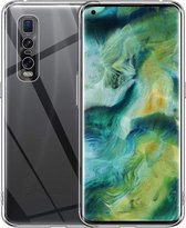 Transparant Dun TPU Hoesje Geschikt voor Oppo Find X2 Pro | Back Cover | Lichtgewicht | Ultra Dun Hoesje | Flexibel | Zacht TPU | Doorzichtig