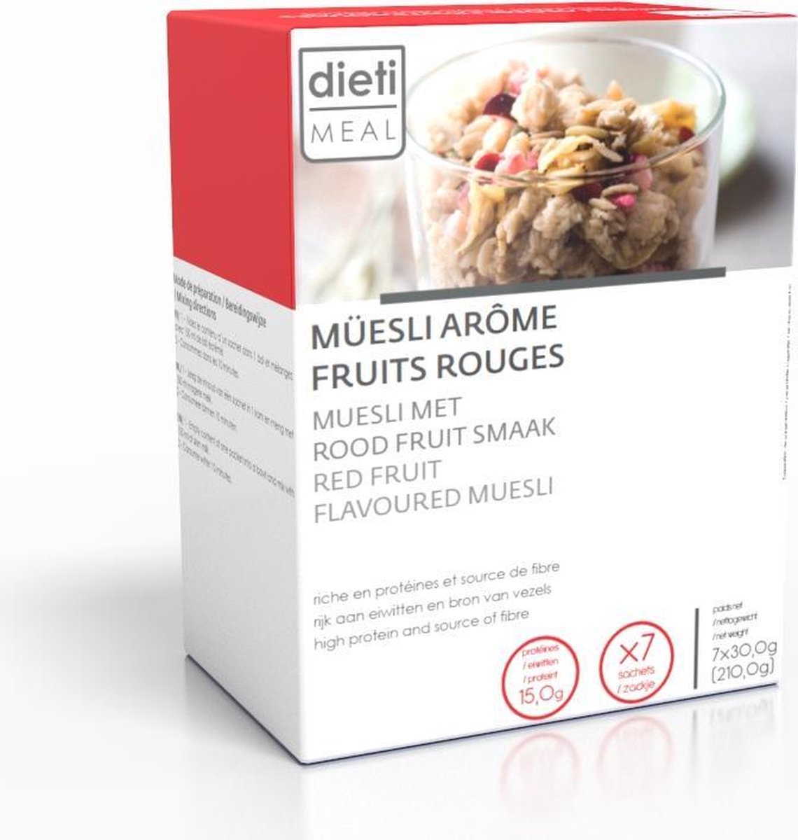 Muesli protéiné Fruits rouges Cétodiet