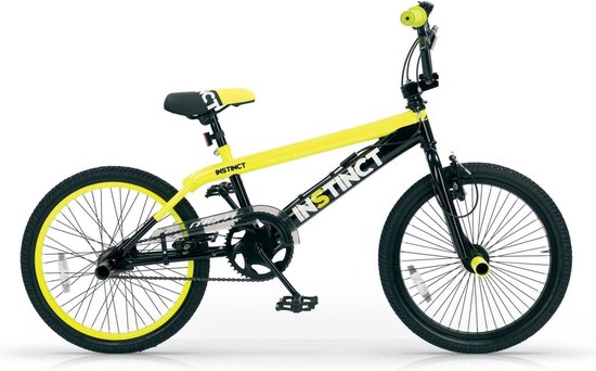 MBM INSTINCT FREESTYLE BMX 20 INCH  BLACK YELLOW