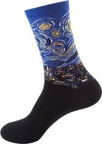 Sokken-Kunstzinnige sokken - Van Gogh - Sterrennacht Unisex Maat One size