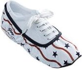 Protège chaussures bowling blanc avec étoiles taille M